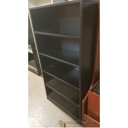 Black Heavy Duty 36 x 15 x 72 Bookcase with Adjustable Shelves